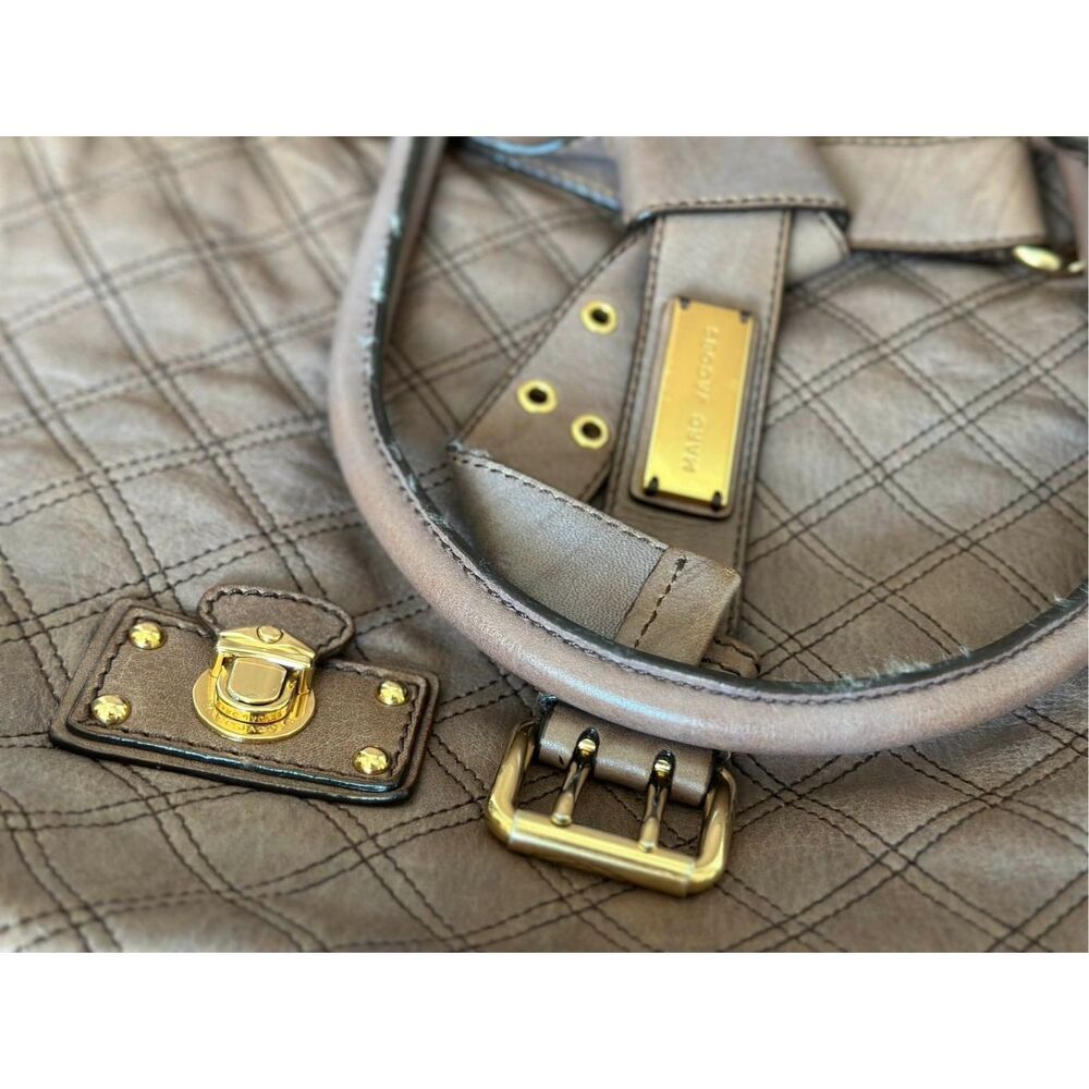 Marc Jacobs Casey Large Quilted Tote Brown - Picture 6 of 7